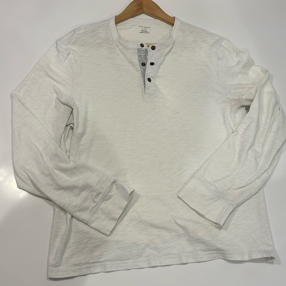 Club Monaco - Long Sleeve Henley - Size L